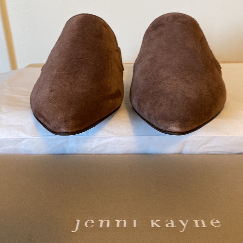 JENNIE KAYNE suede mules. Color: Expresso.  NEW - never worn.   EU 39/ US 9